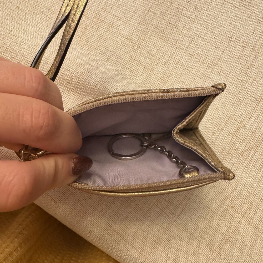 Coach Brown Signature Wristlet - Picture 3 of 3